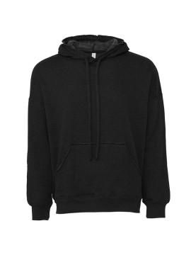 Black Unisex Raw-Seam Hoodie ( Bella + Canvas )